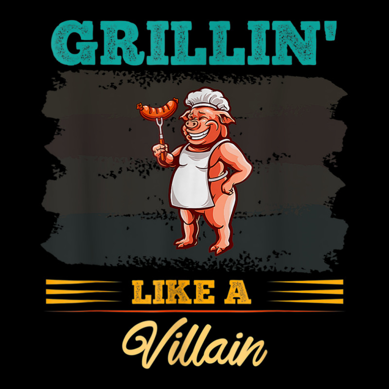 Grillin' Like A Villain Cookout Bbq Funny Barbecue Grilling T Shirt Kids Cap by nyce | Artistshot