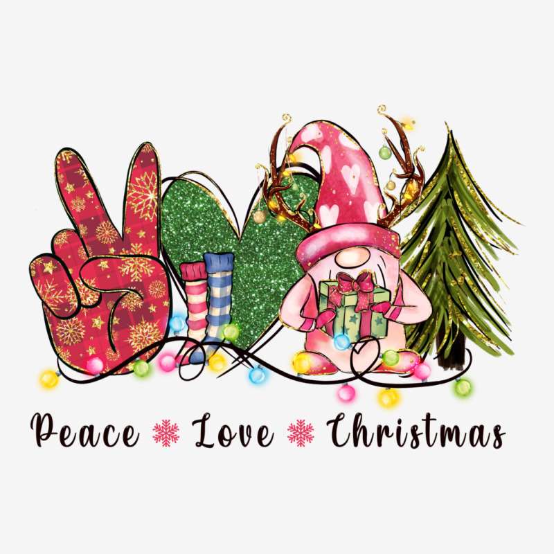 Peace Love Christmas Graphic T-shirt | Artistshot