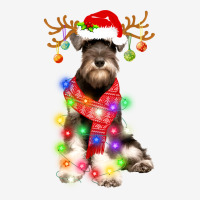 Funny Puppy Lover Schnauzer Christmas Lights Pajama Long Sleeve T Shir Graphic T-shirt | Artistshot