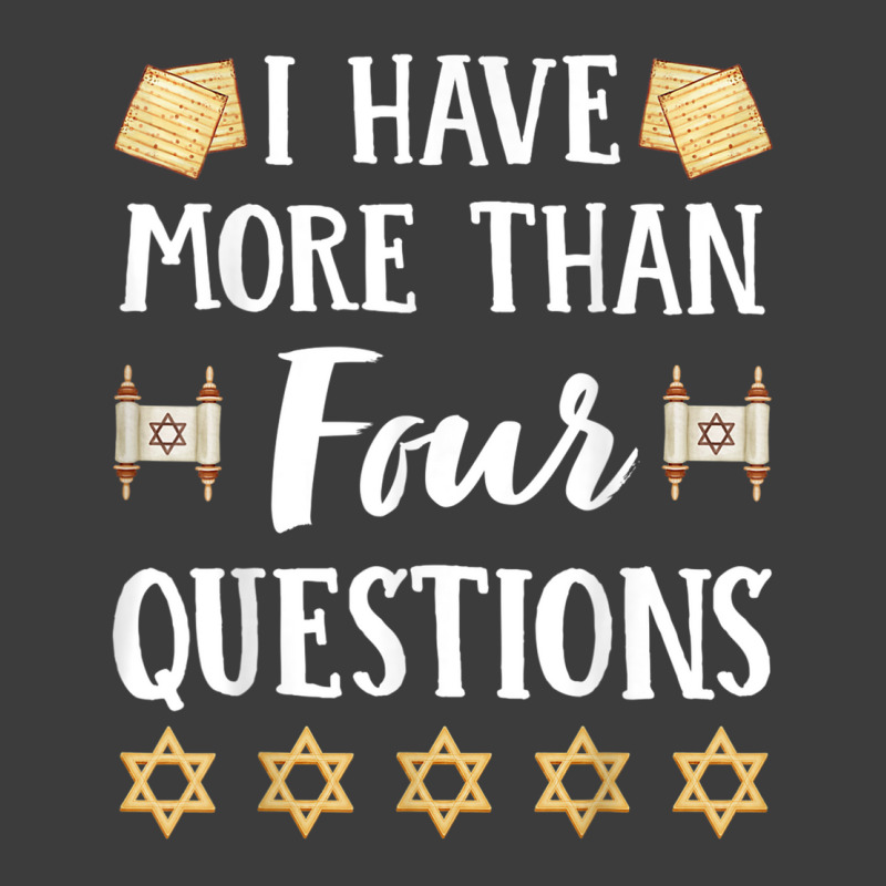 I Have More Than Four Questions Passover Jewish Seder Funny T Shirt Men's Polo Shirt | Artistshot