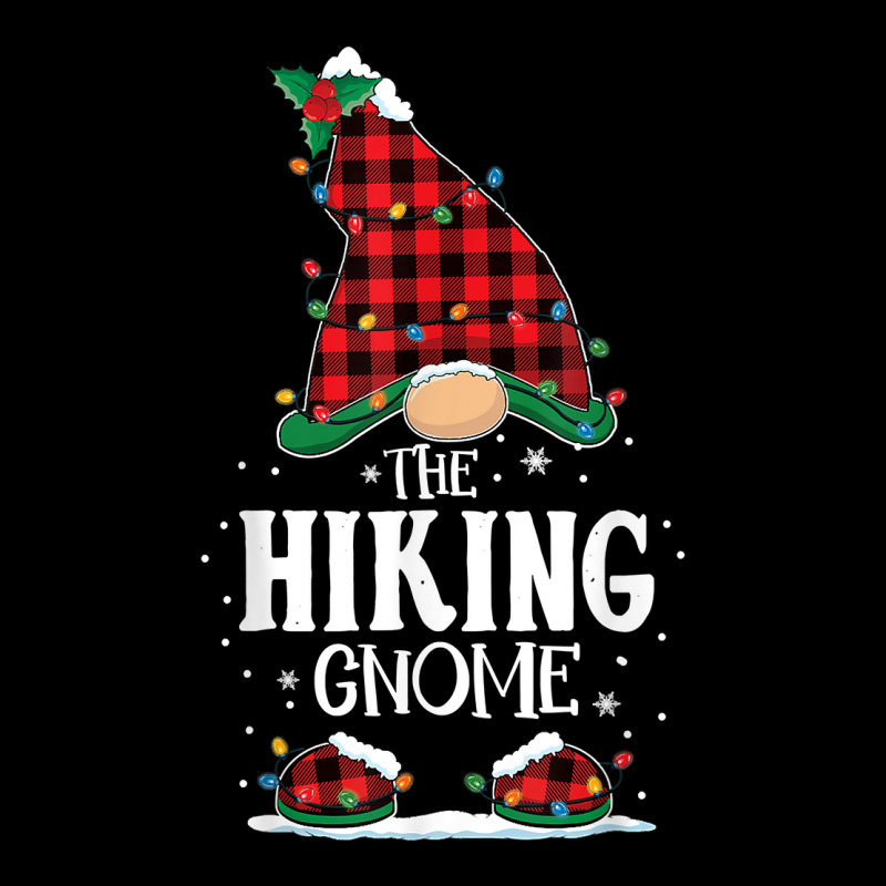 Hiking Gnome Plaid Christmas Lights Matching Family Pajama T Shirt Graphic T-shirt by ormtbkluss | Artistshot