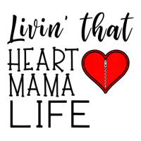 Womens Womens Living That Heart Mama Life Chd Awareness V-neck Tee | Artistshot