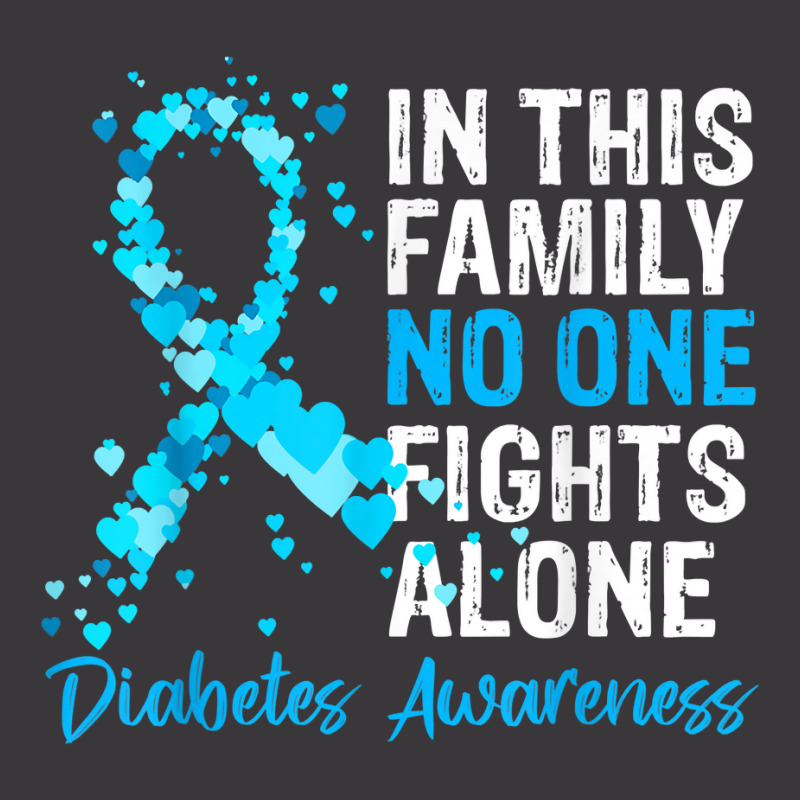 In This Family No One Fights Diabetes Alone Warrior Type 1 T Shirt Ladies Curvy T-Shirt by tzecluco | Artistshot