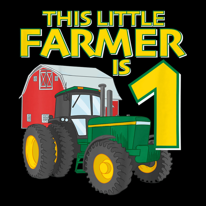 Kids 1 Year Old Green Farm Tractor Birthday Party Farmer 1st Gift Men's 3/4 Sleeve Pajama Set | Artistshot