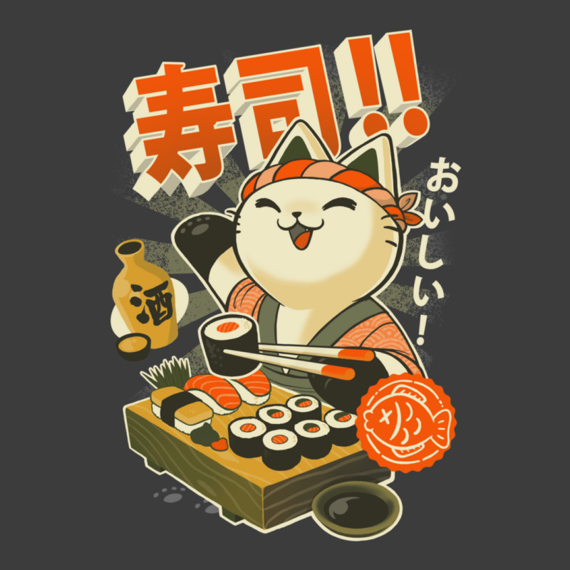 Sushi Chef Cat - Funny Restaurant Kitty - Japanese Food Men's Polo Shirt | Artistshot