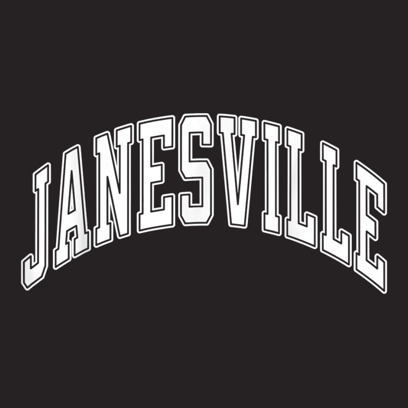 Janesville Wisconsin Wi Varsity Style White Text T Shirt Vintage Cap by ormtbkluss | Artistshot