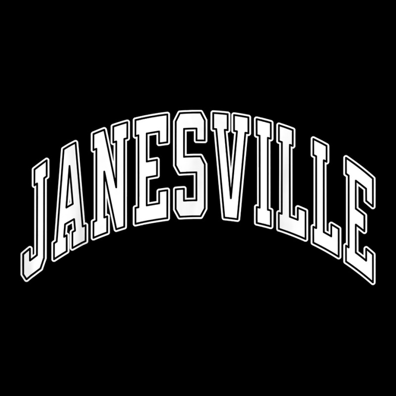 Janesville Wisconsin Wi Varsity Style White Text T Shirt Graphic T-shirt by ormtbkluss | Artistshot