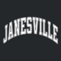 Janesville Wisconsin Wi Varsity Style White Text T Shirt Crewneck Sweatshirt | Artistshot