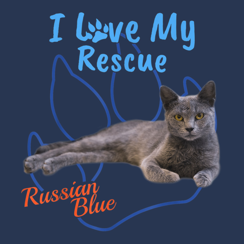 I Love My Rescue Russian Blue Cool Adopted Cat Ladies Denim Jacket By 