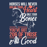 Horse Rider - Horses Will Never Break Your Heart - Horse Ladies Denim Jacket | Artistshot