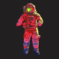 Astronaut Pop Art Red T-shirt | Artistshot