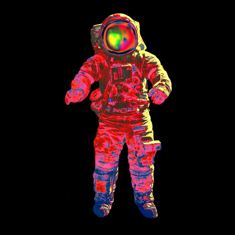 Astronaut Pop Art Red Long Sleeve Shirts | Artistshot