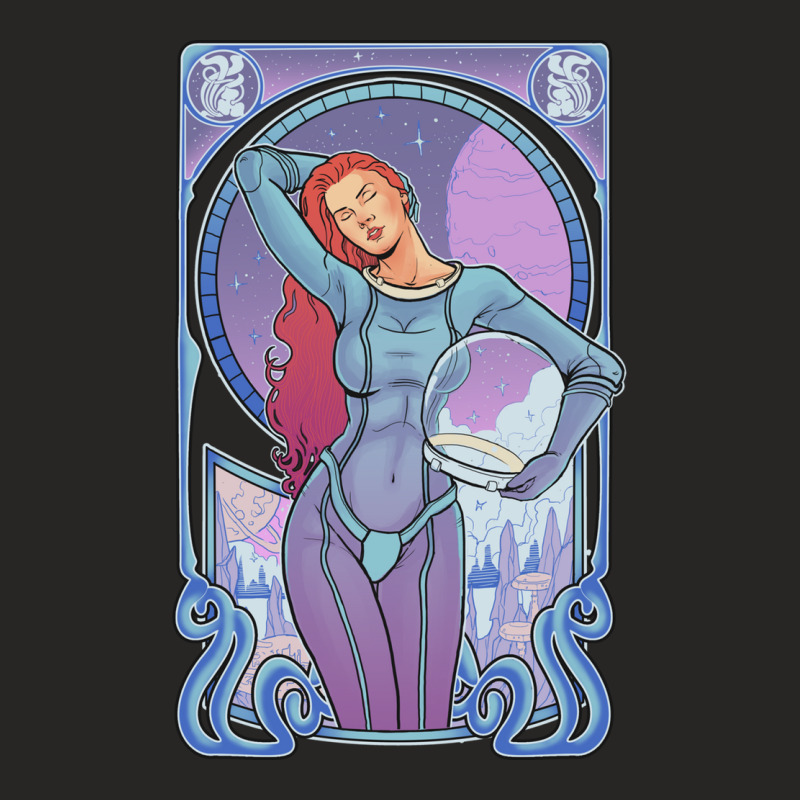 Cosmic Nouveau Ladies Fitted T-Shirt by joyo bobs | Artistshot