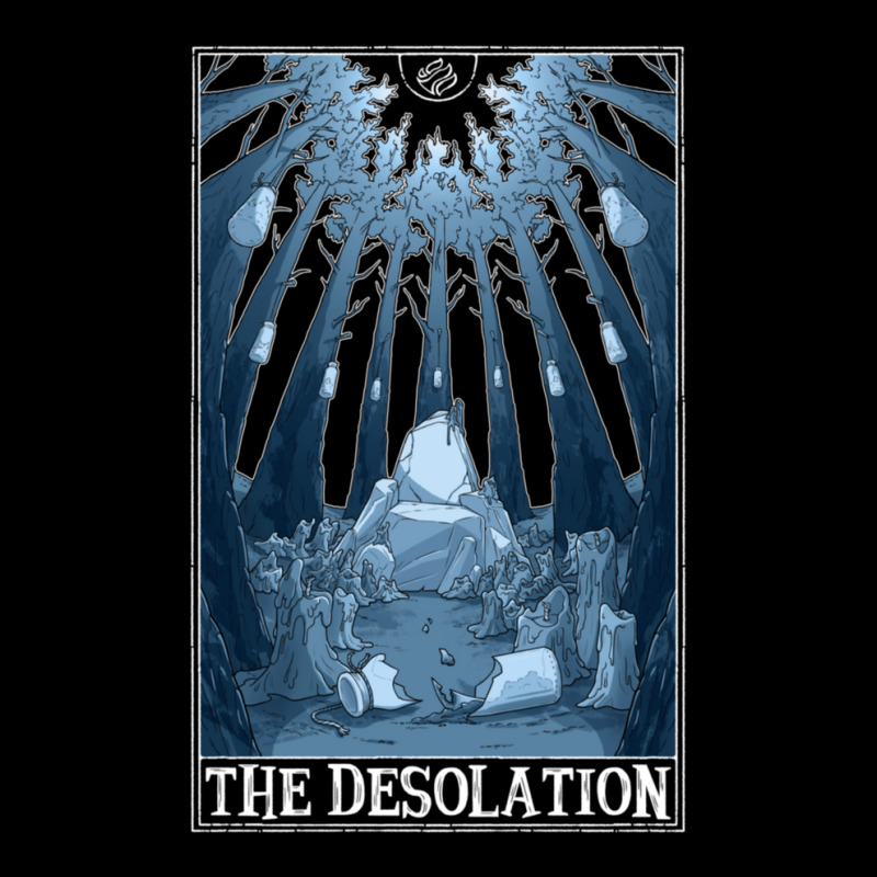 The Desolation Tarotesque (dark) V-neck Tee | Artistshot