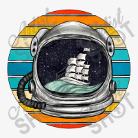 Astronaut And Retro Rainbow Ladies Fitted T-shirt | Artistshot