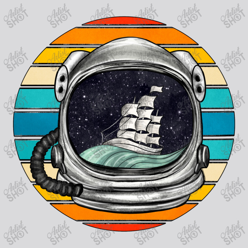 Astronaut And Retro Rainbow Women's Triblend Scoop T-shirt | Artistshot