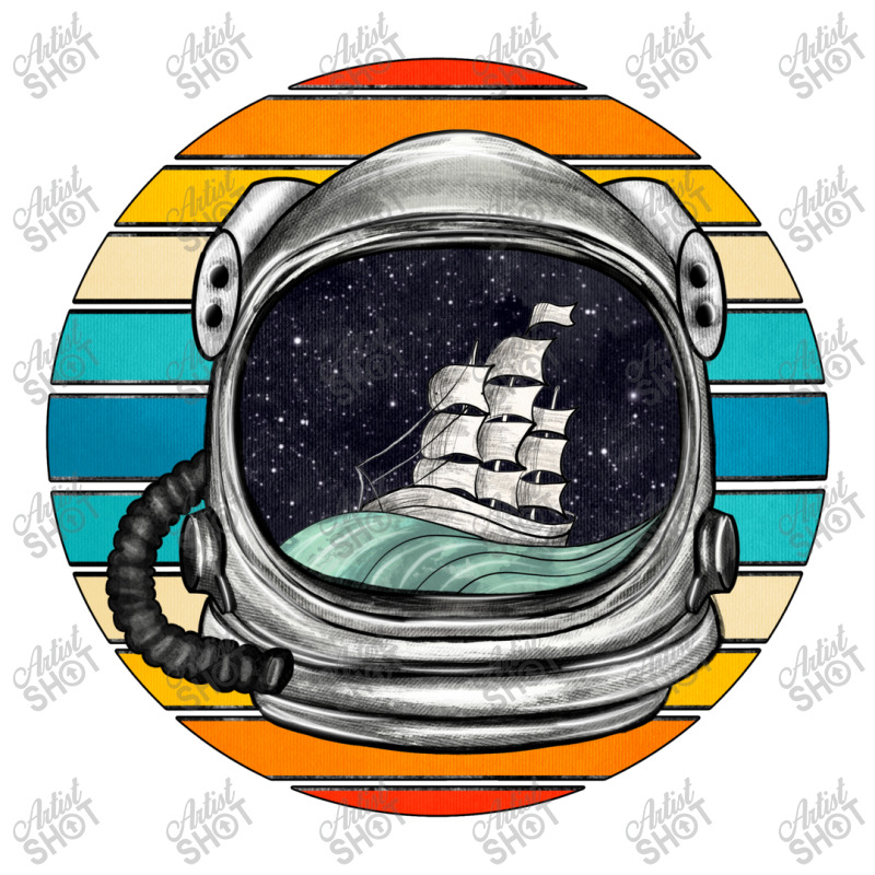 Astronaut And Retro Rainbow Crop Top | Artistshot