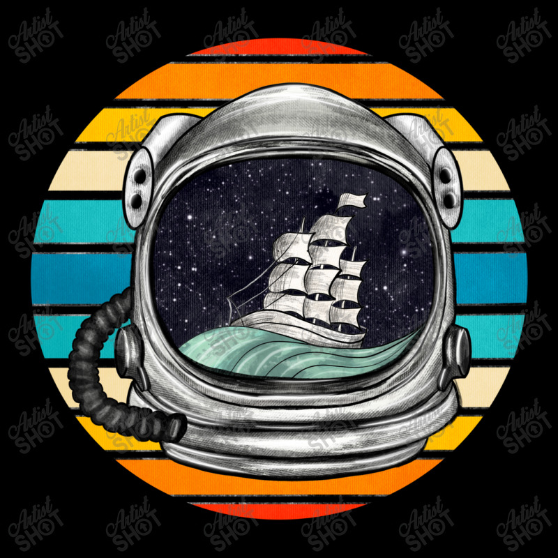 Astronaut And Retro Rainbow Cropped Sweater | Artistshot