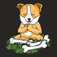 Meditating Dog Lover Yoga Women Corgi Dog Meditation T Shirt Ladies Fitted T-shirt | Artistshot