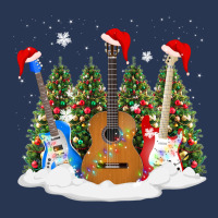 Christmas Guitar Ladies Denim Jacket | Artistshot
