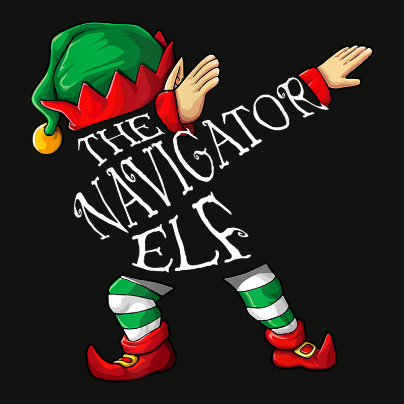 Dabbing Navigator Elf Christmas T Shirt Scorecard Crop Tee by nejnda | Artistshot