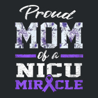 Womens Prematurity Awareness Proud Preemie Mom Nicu Warrior Miracle Crewneck Sweatshirt | Artistshot