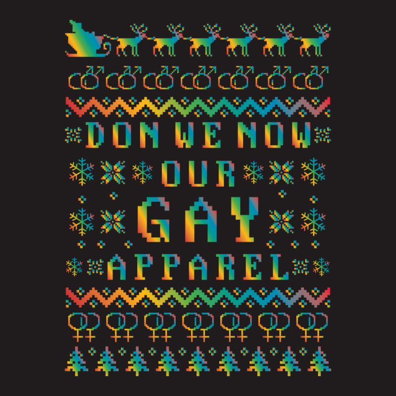 Don We Now Our Gay Apparel Lgbt Ugly Christmas Sweater   Hol Waist Apron | Artistshot