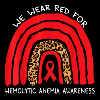 We Wear Red Rainbow For Hemolytic Anemia Awareness T Shirt Youth Jogger | Artistshot