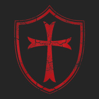 Distressed Knights Templar Cross And Shield Crusader Unisex Hoodie | Artistshot