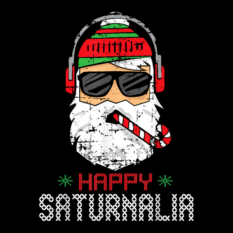 Happy Saturnalia Cool Santa Christmas Tshirt Lightweight Hoodie by nejnda | Artistshot