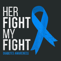 Her Fight Is My Fight Diabetes Awareness T1d Type 1 Women's Triblend Scoop T-shirt | Artistshot