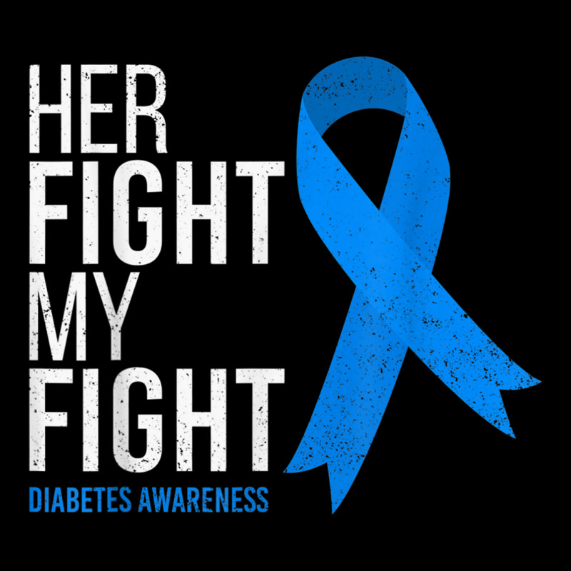 Her Fight Is My Fight Diabetes Awareness T1d Type 1 Cropped Hoodie by CherieColletteBoggan | Artistshot