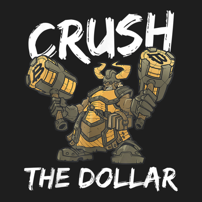 Bitcoin Crush The Dollar Dwarf Cleric Barbarian Rpg Class T Shirt Classic T-shirt by hin | Artistshot