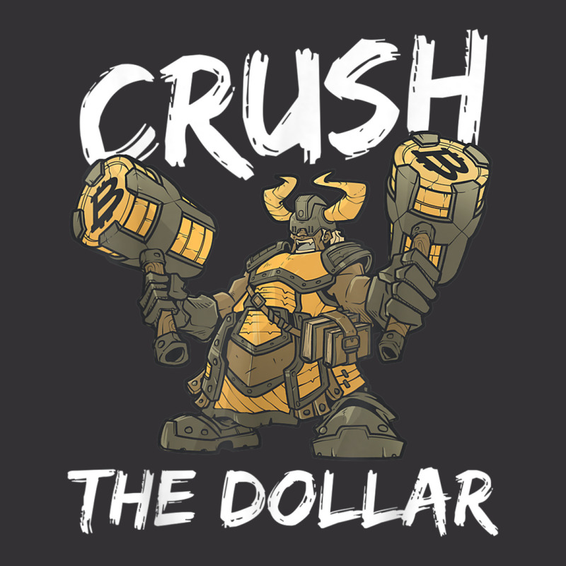 Bitcoin Crush The Dollar Dwarf Cleric Barbarian Rpg Class T Shirt Vintage Short by hin | Artistshot