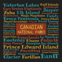 Canadian National Parks List Word Cloud Art Souvenir T Shirt Ladies Polo Shirt | Artistshot