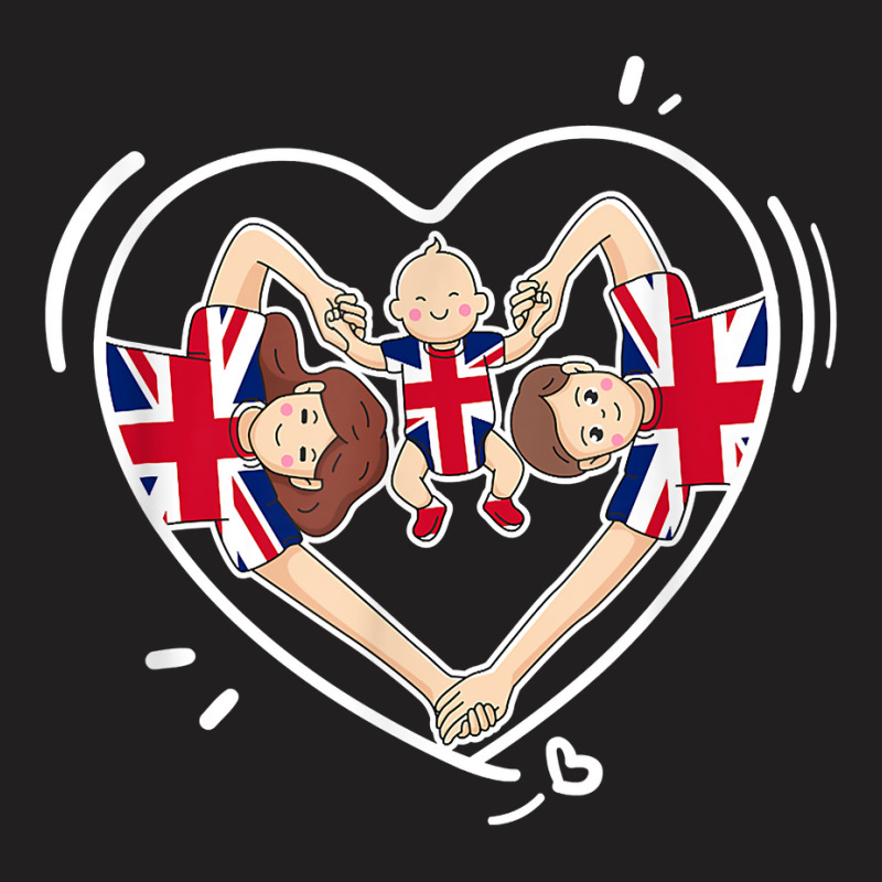 Flag Of Great Britain. Happy British Family. T Shirt T-shirt | Artistshot