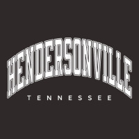 Hendersonville Tennessee Tn Varsity Style White Text T Shirt Racerback Tank | Artistshot