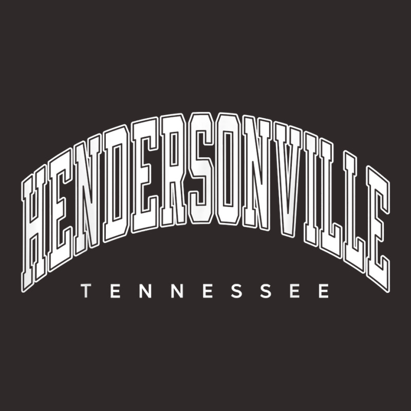 Hendersonville Tennessee Tn Varsity Style White Text T Shirt Racerback Tank by tzecluco | Artistshot