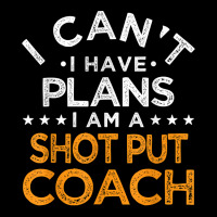 I Can't I Have Plans Shot Put Coach Funny Track And Field T Shirt Men's 3/4 Sleeve Pajama Set | Artistshot