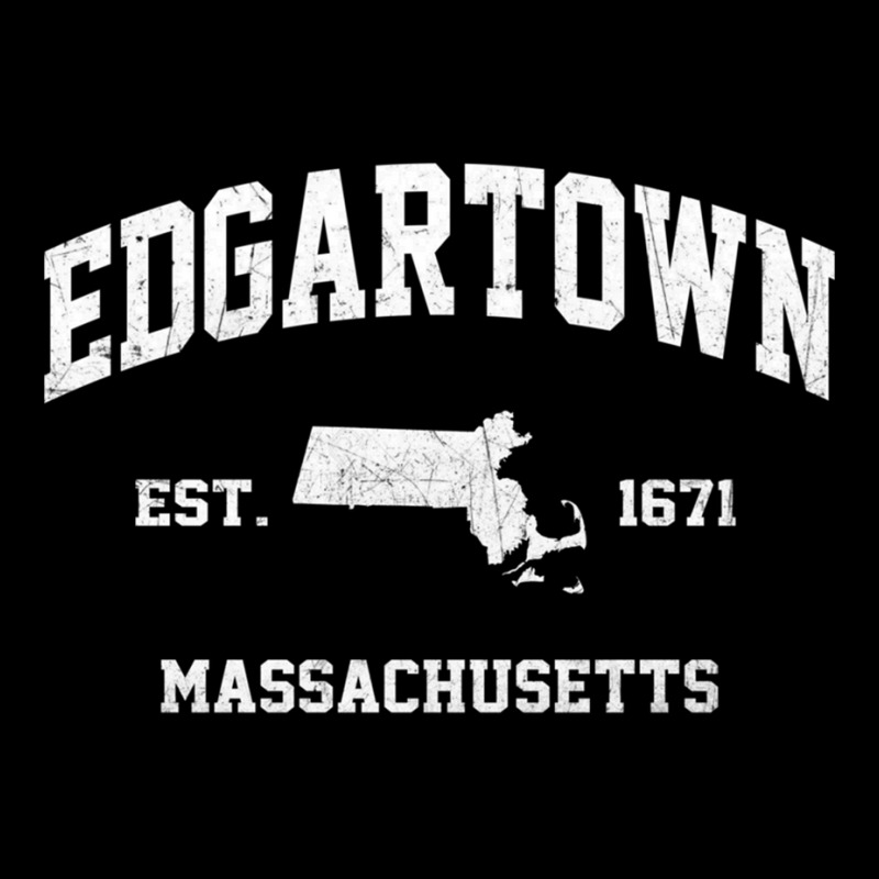 Edgartown Massachusetts Ma Vintage State Athletic Style Pullover Hoodi Men's Long Sleeve Pajama Set by zaeske | Artistshot