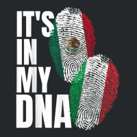 Mexican Italian Dna Heritage Nationality Flag Crewneck Sweatshirt | Artistshot