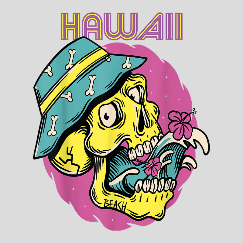 Hawaii Skull Vacation Surfing With Funny Skulls T Shirt Men's Polo Shirt | Artistshot