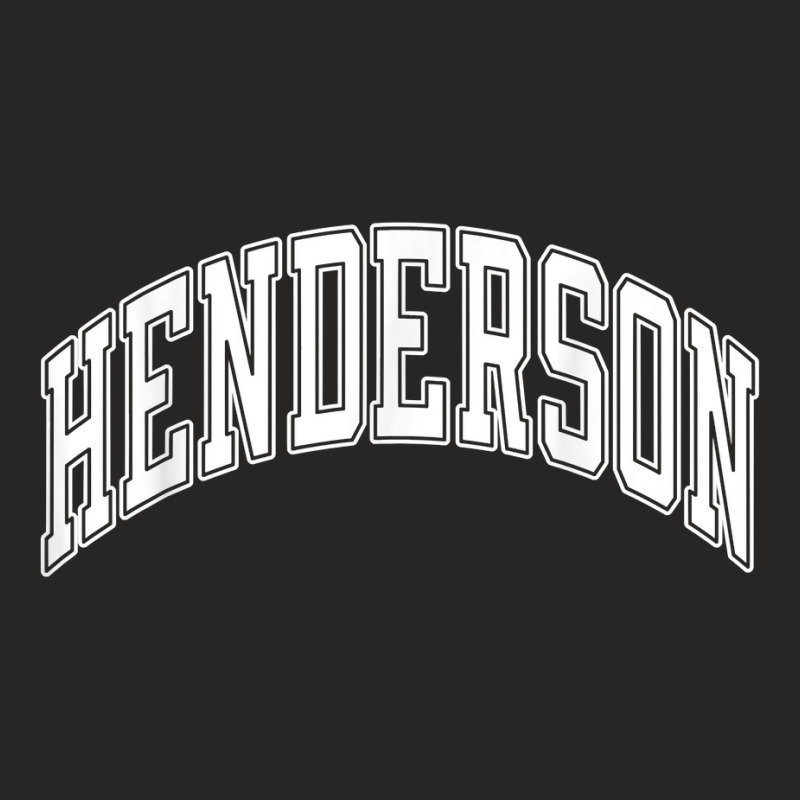 Henderson Nevada Nv Varsity Style White Text T Shirt Ladies Fitted T-Shirt by vivianadubcy | Artistshot