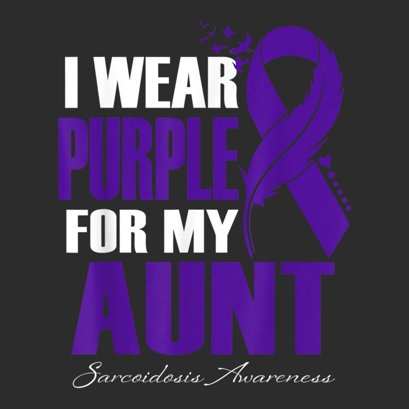 I Wear Purple For My Aunt Sarcoidosis Awareness Feather T Shirt Exclusive T-shirt | Artistshot