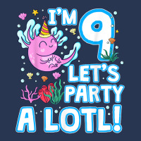 I'm 9 Year Old Let's Axolotl Party A Lotl! 9th Bday Axolotl T Shirt Men Denim Jacket | Artistshot