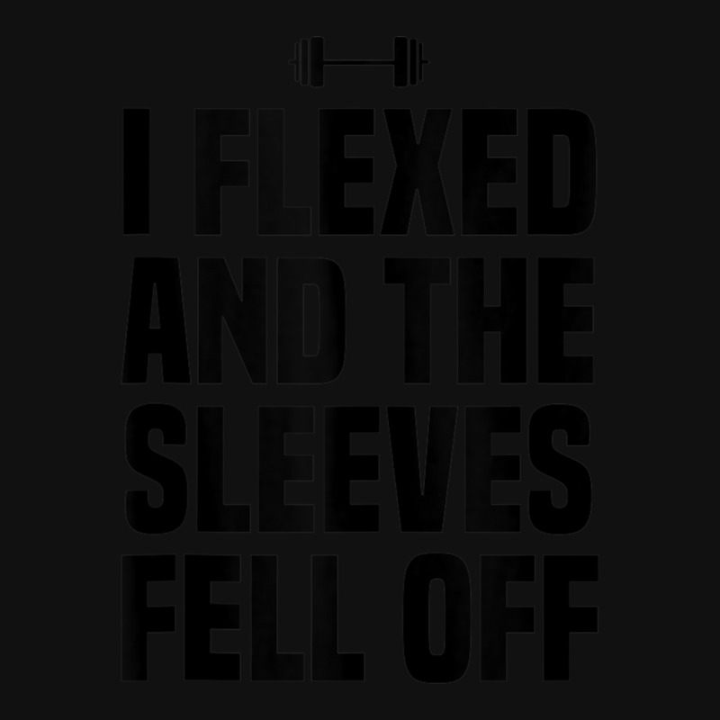 I Flexed And The Sleeves Fell Off Funny Gym Workout Tank Top Baby Bibs | Artistshot