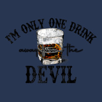 I'm Only One Drink Away From The Devil Western Drink Whiskey T Shirt Men Denim Jacket | Artistshot