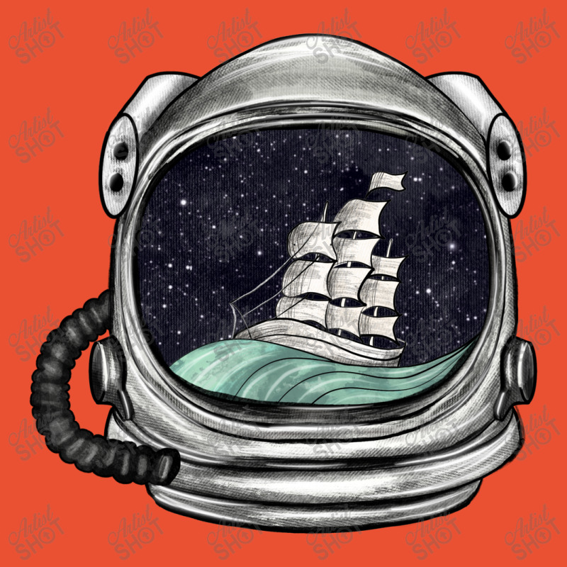 Astronaut And Ship Ladies Fitted T-shirt | Artistshot