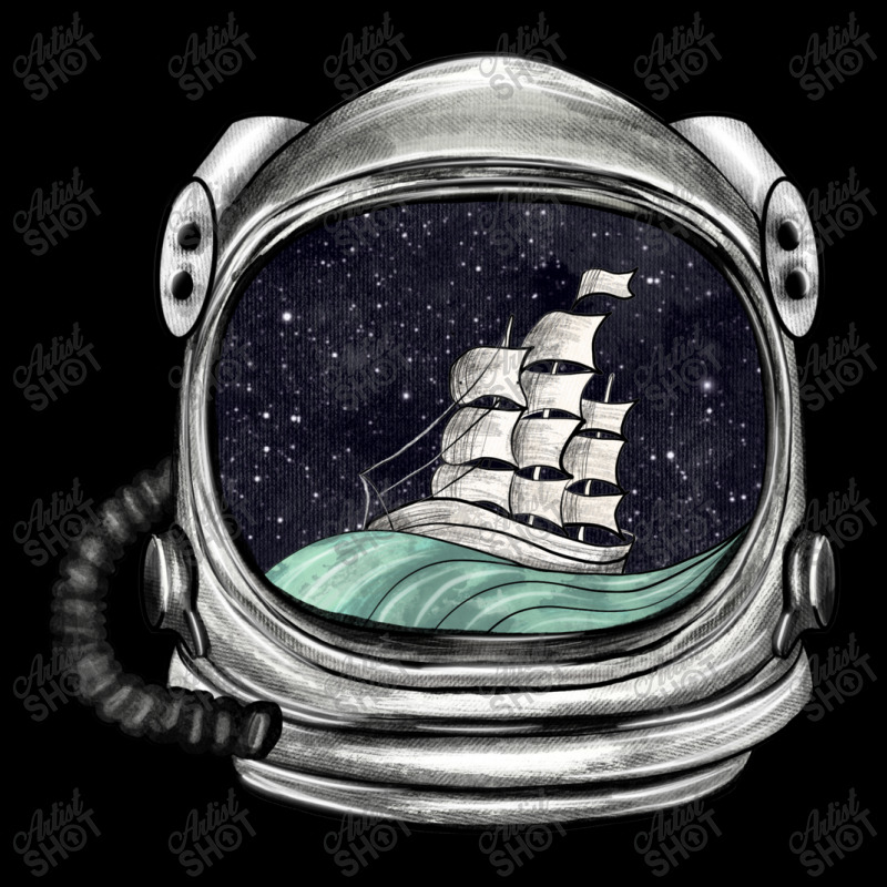 Astronaut And Ship Cropped Sweater | Artistshot