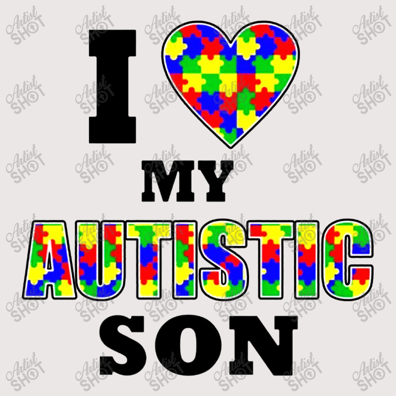 I Love My Autistic Son Autism Pocket T-shirt | Artistshot